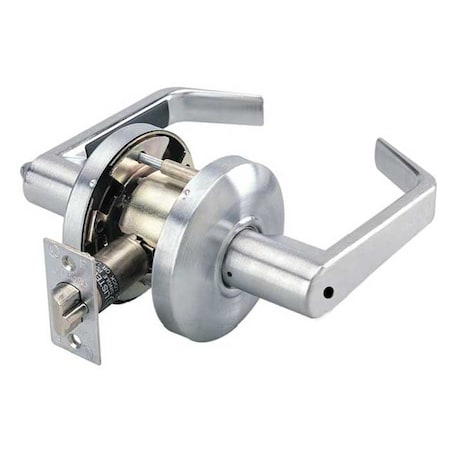 Cal-Royal Design Clutch Privacy Lever Lock, 2-3/4 Backset, ASA Strike, US26D Satin Chrome CSL20-26D